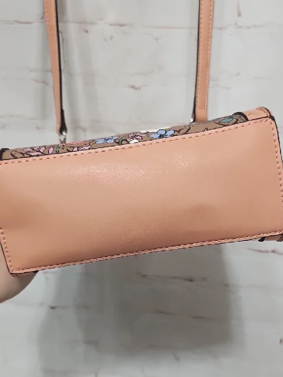 Nine West Floral Crossbody with Pink Trim - Picture 3 of 8